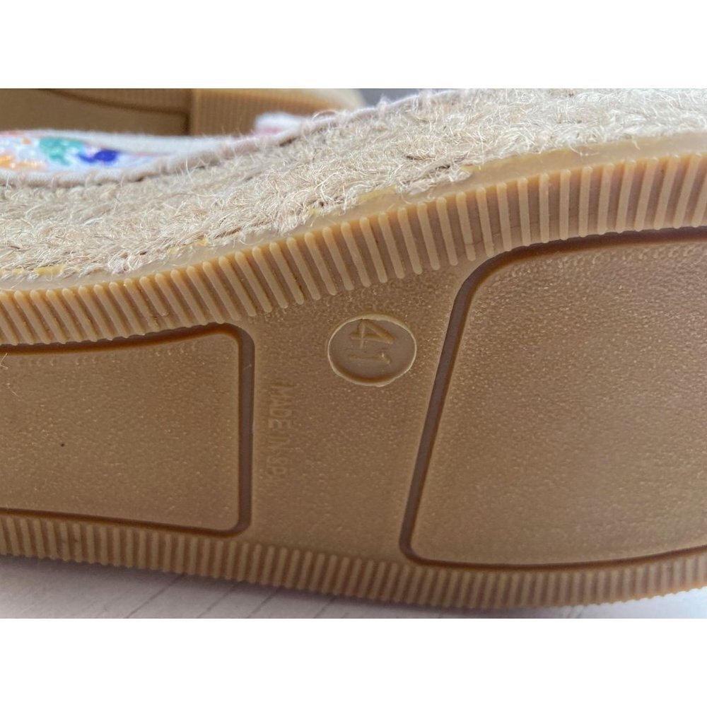 NWOT Toni Pons Fonda Floral Sequin Slip-On Espadrille Shoes Size EU 41 US 10 - Picture 6 of 7